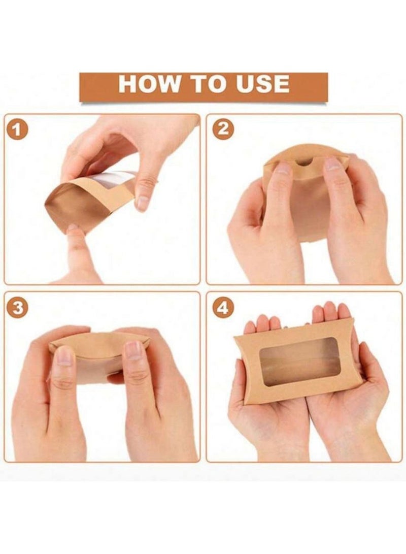 10 حبات صناديق هدايا فارغه من الورق الشفاف مع حبل  ( أسود ) - Image 4