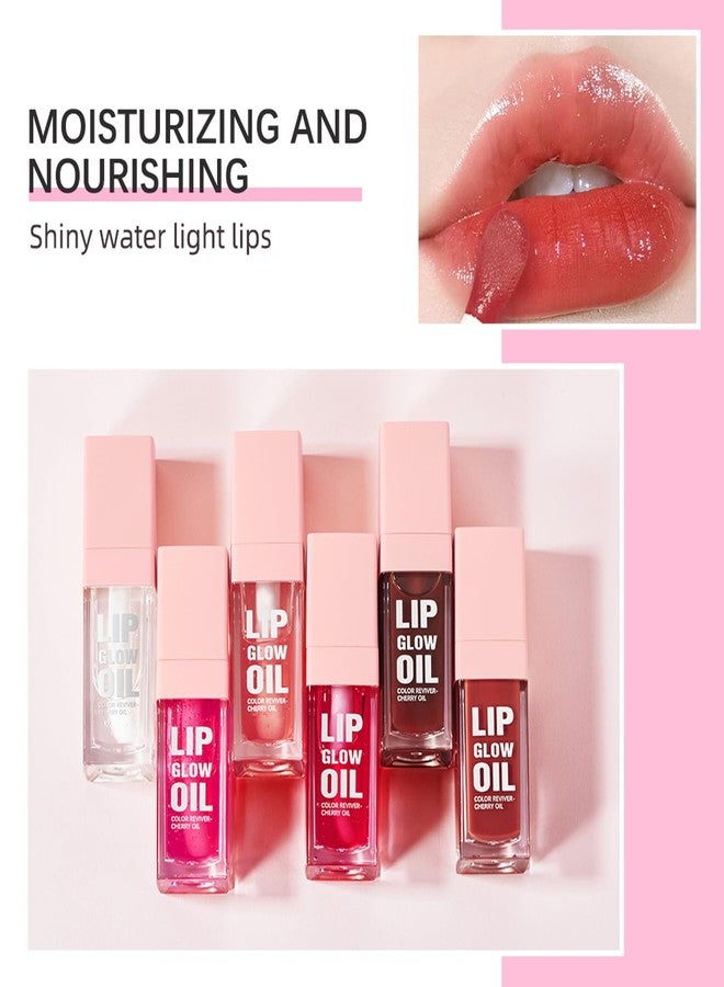 Chifure Hydrating Lip Glow Oil, Plumping Lip Gloss, Moisturizing Lip Gloss Lip Balm, Transparent Lip Oil, Non-Sticky Long Lasting Lip Gloss, Tinted Lip Balm for Lip Care,0.28 OZ (#015-Cherry, 0.28 OZ) - Image 4