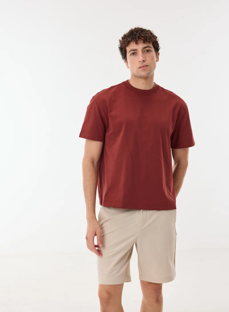 Ashita Fernandes  Draven Men’s Beige Cotton Blend Shorts – Relaxed Fit, Knee Length, Lightweight Casual Wear for Men | Best Price UAE