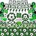 LKITMIUT 229 Pack Soccer Party Supplies Soccer Party Decorations Boys Sports Theme Birthday Decor Soccer Theme Tableware Set Soccer Plates Balloons Banners Ball Theme Tablecloth Cups Napkins Serves 20 - Image 3