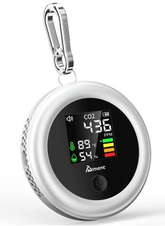 SYOSI CO2 Detector, 3-in-1 Carbon Dioxide Detector Air Quality Monitor Temperature Humidity Air Analyzer, Mini Digital CO2 Meter for Home Indoor Travel Anywhere  - Image 1