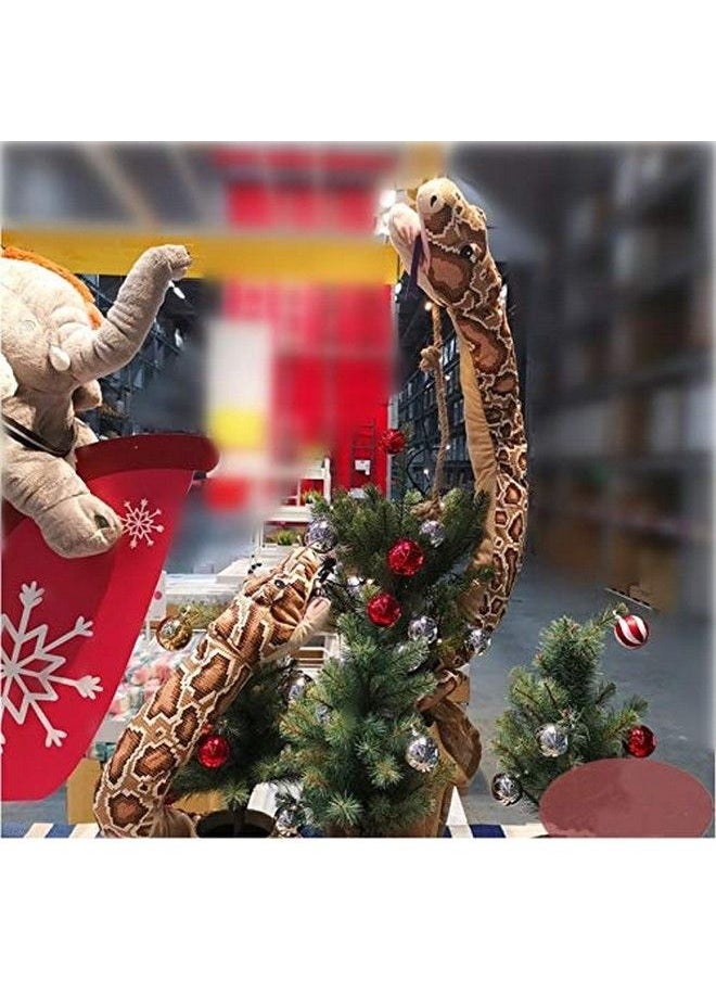 XICHEN - Djungelskog 170 Cm Large Plush Toy Cushion Boa Constrictor Glove Doll Snake Shaped High Simulation Burmese Python Cushion - Image 1
