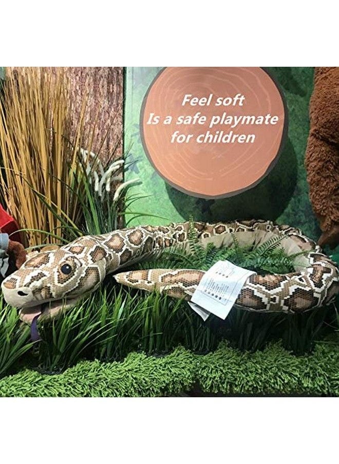 XICHEN - Djungelskog 170 Cm Large Plush Toy Cushion Boa Constrictor Glove Doll Snake Shaped High Simulation Burmese Python Cushion - Image 1