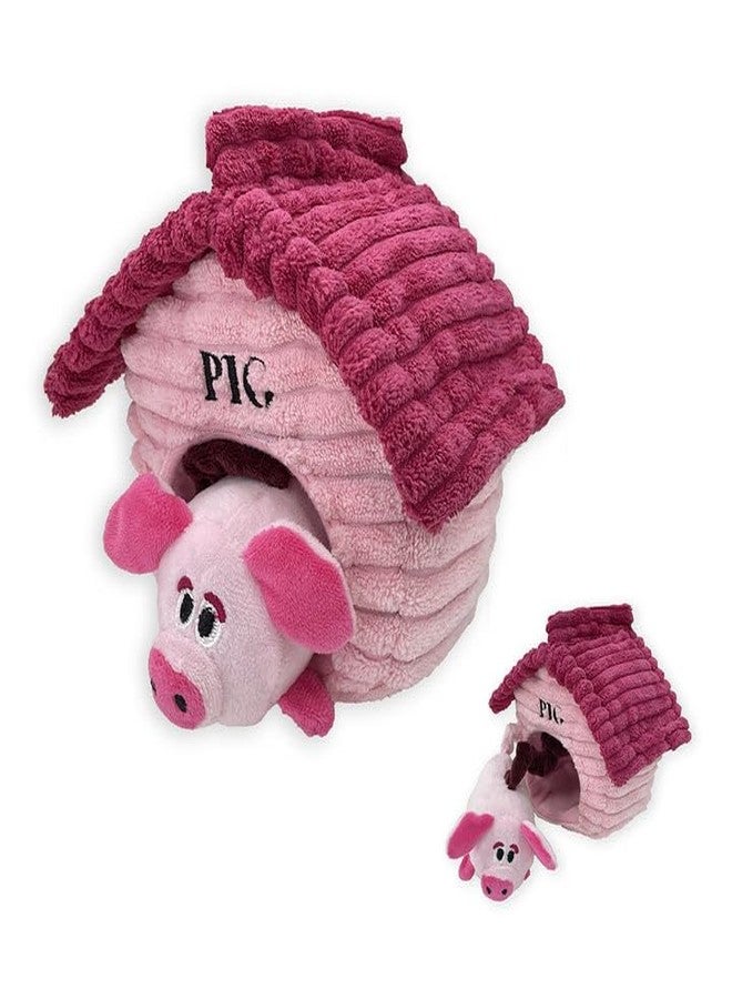 Pet Lou Cubbiez - Pig Dog Toy, 12-Inch, Pink