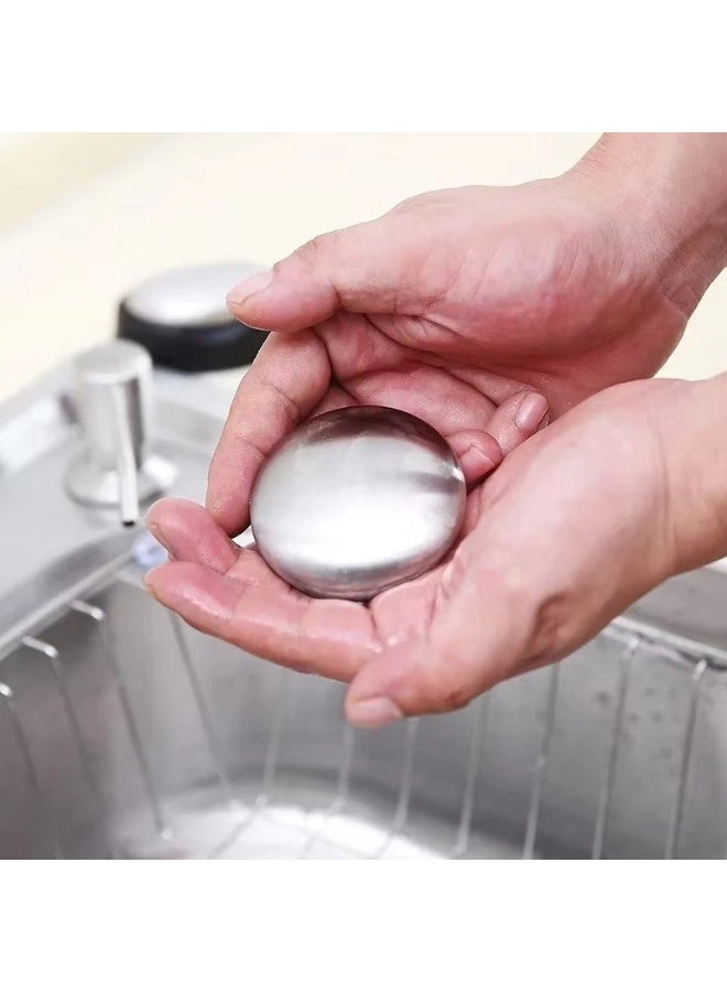 Magic Stainless Steel Odor Remover Soap - Persistent Scent Eraser for Onion, Garlic & Fish Smells | Eco-Friendly & Reusable Metal Soap for Kitchen | Durable Hand Odor Neutralizer. - Image 5
