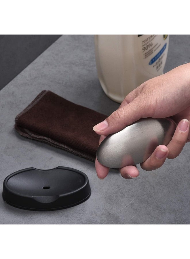 Magic Stainless Steel Odor Remover Soap - Persistent Scent Eraser for Onion, Garlic & Fish Smells | Eco-Friendly & Reusable Metal Soap for Kitchen | Durable Hand Odor Neutralizer. - Image 3