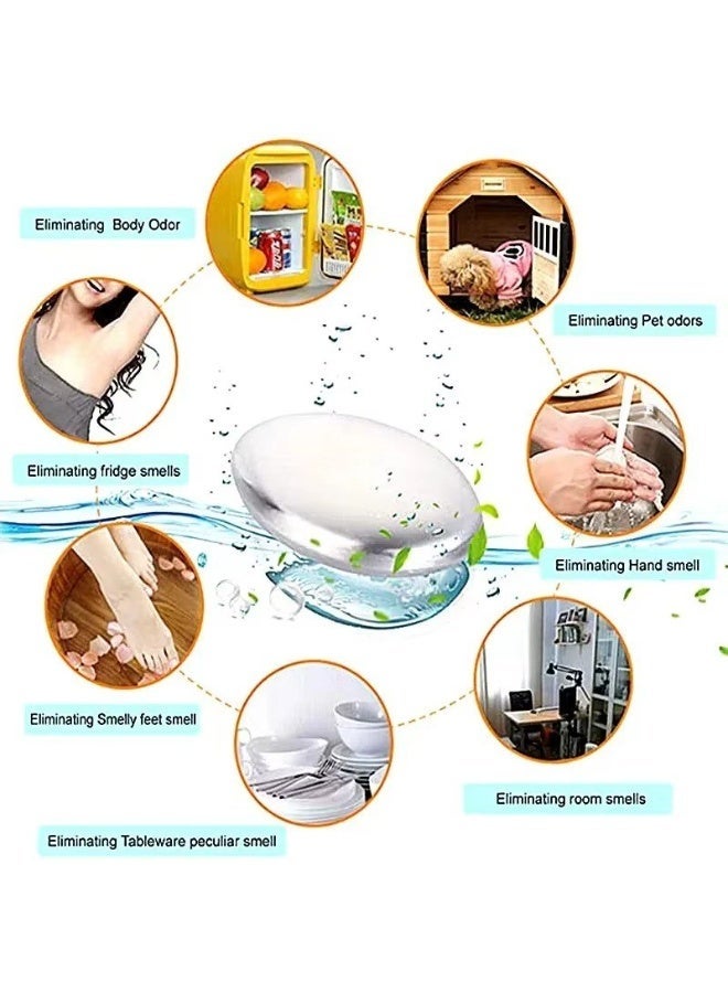 Magic Stainless Steel Odor Remover Soap - Persistent Scent Eraser for Onion, Garlic & Fish Smells | Eco-Friendly & Reusable Metal Soap for Kitchen | Durable Hand Odor Neutralizer. - Image 4