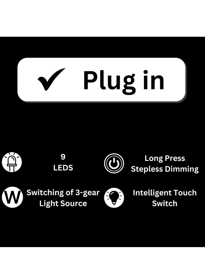 9 مرآة مصباح LED مع التحكم في الإضاءة الحساسة باللمس - Image 4