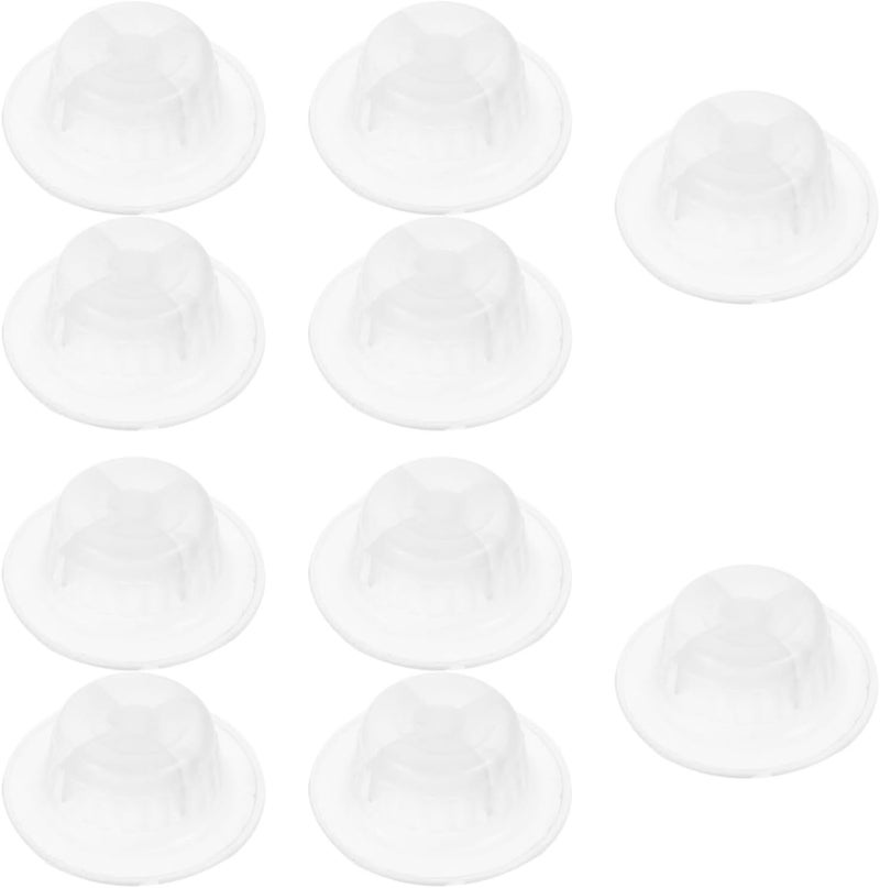 VOSAREA 10pcs Replacement Fan Nut Covers for Electric Fans Reverse Thread Design for Secure Blade Fastening Compatible with Various Brands Transparent Color for Easy Visibility - Image 1