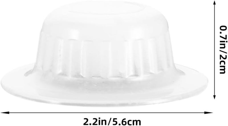 VOSAREA 10pcs Replacement Fan Nut Covers for Electric Fans Reverse Thread Design for Secure Blade Fastening Compatible with Various Brands Transparent Color for Easy Visibility - Image 2