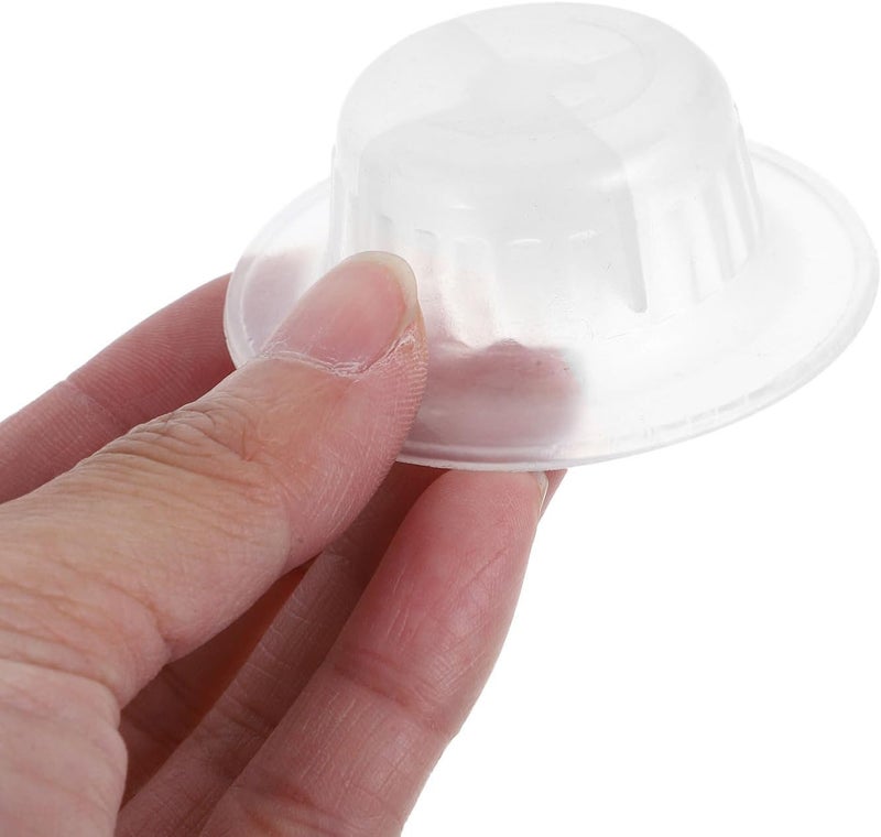 VOSAREA 10pcs Replacement Fan Nut Covers for Electric Fans Reverse Thread Design for Secure Blade Fastening Compatible with Various Brands Transparent Color for Easy Visibility - Image 3