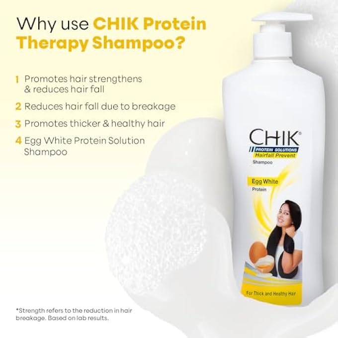 Chik HAIRFALL PREVENT EGG SHAMPOO, 340 ML - Image 3