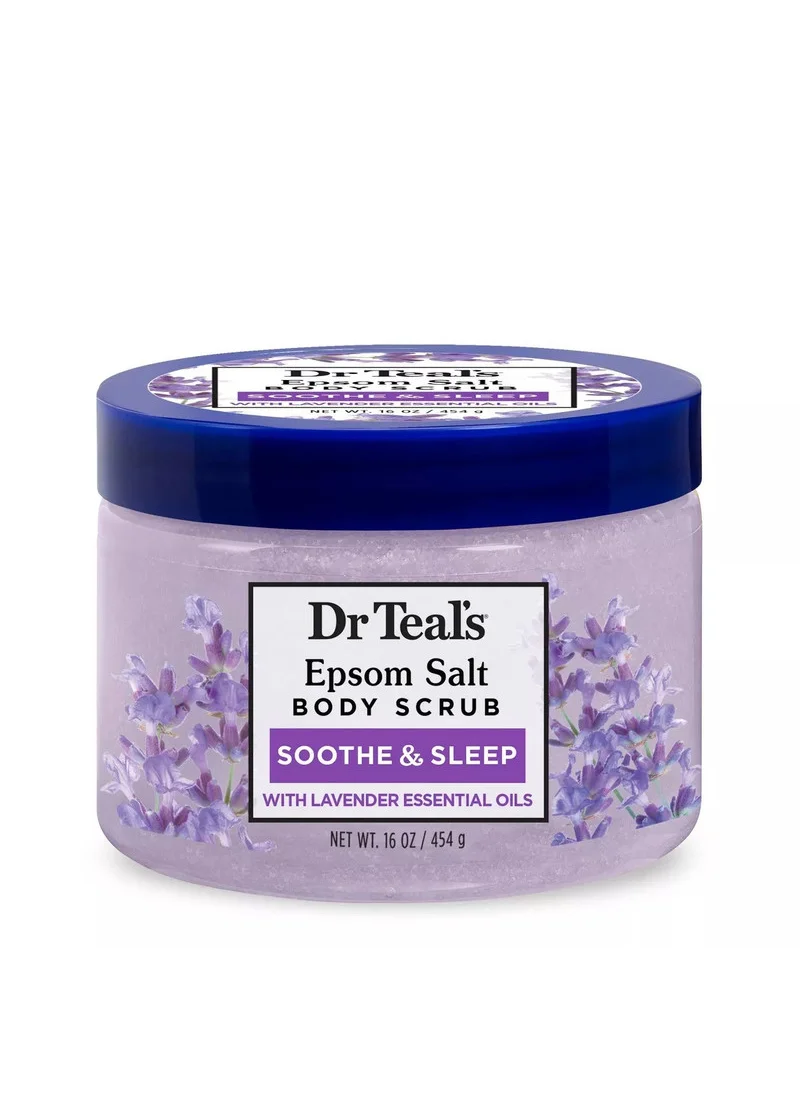 دكتور تيل Dr Teal's Epsom Salt Body Scrub - Lavender  454g