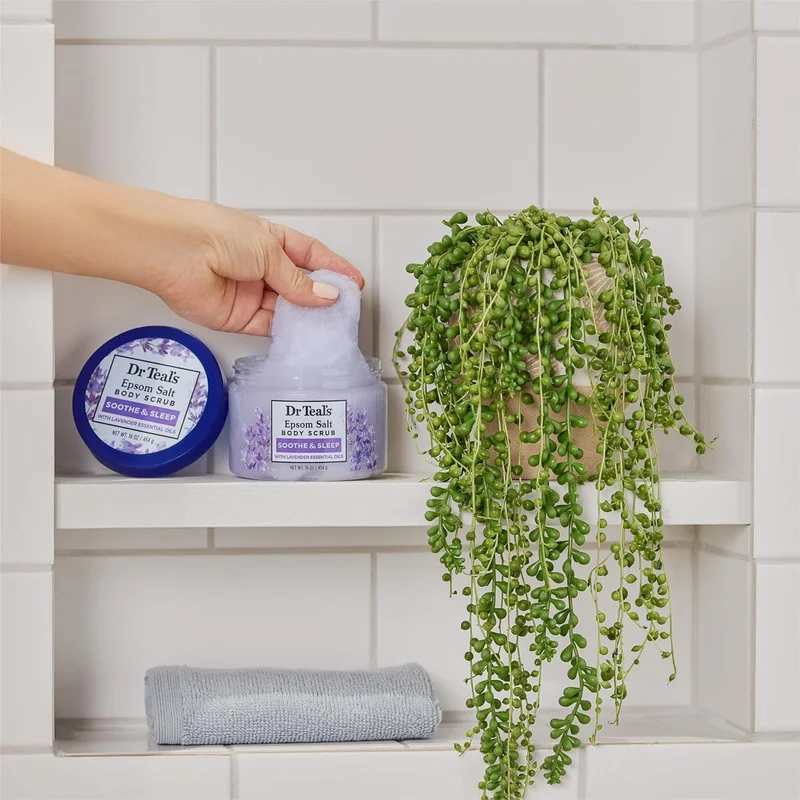دكتور تيل Dr Teal's Epsom Salt Body Scrub - Lavender  454g 454جرام