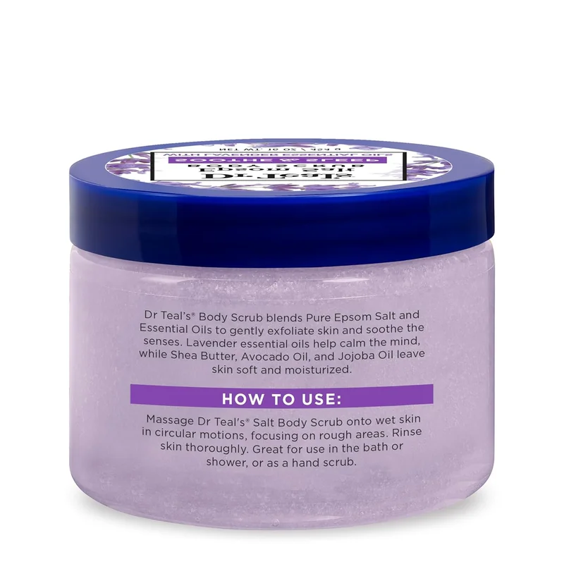 دكتور تيل Dr Teal's Epsom Salt Body Scrub - Lavender  454g 454جرام