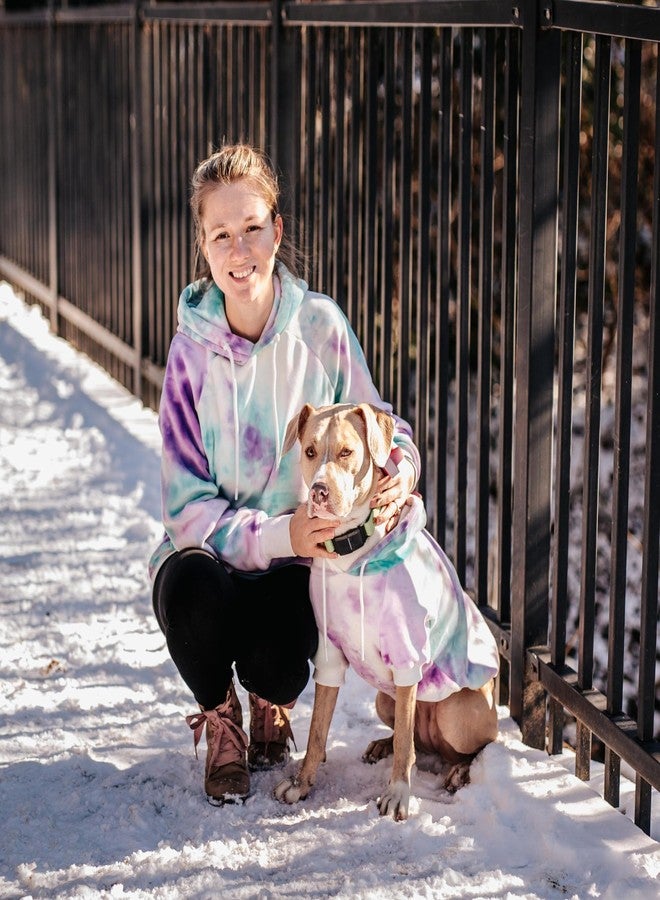 Spark Paws Human Hoodie - Premium Quality, Buttery Soft, Superior Comfort and Fit, Calming Fleece Interior, Suitable for All Styles – 90s Retro Sky Dye - L - Image 2