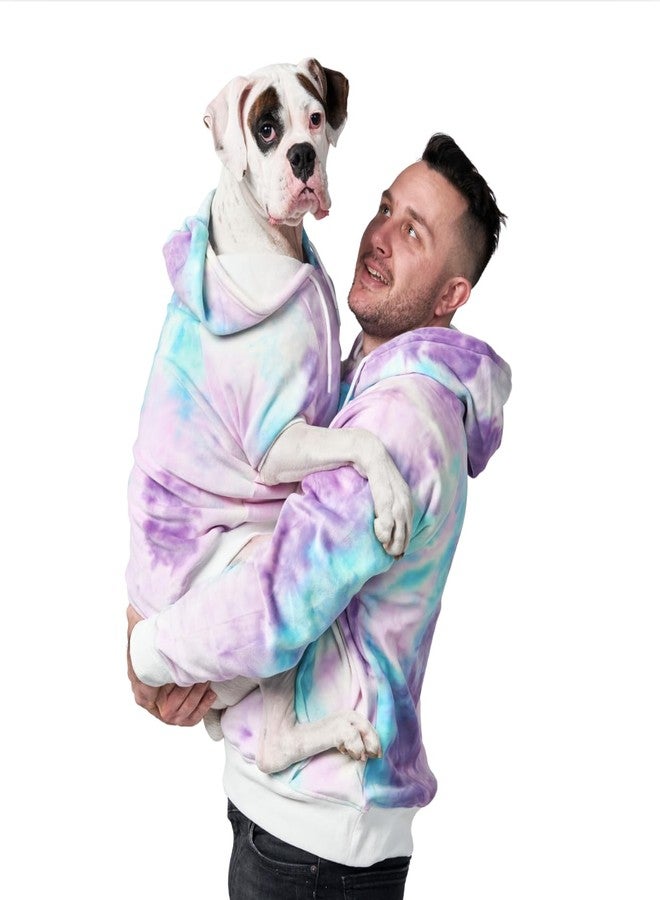 Spark Paws Human Hoodie - Premium Quality, Buttery Soft, Superior Comfort and Fit, Calming Fleece Interior, Suitable for All Styles – 90s Retro Sky Dye - L - Image 1