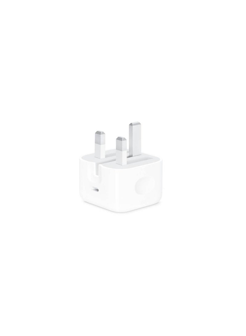 20W USB-C 3-Pin Power Adapter White  - Image 1