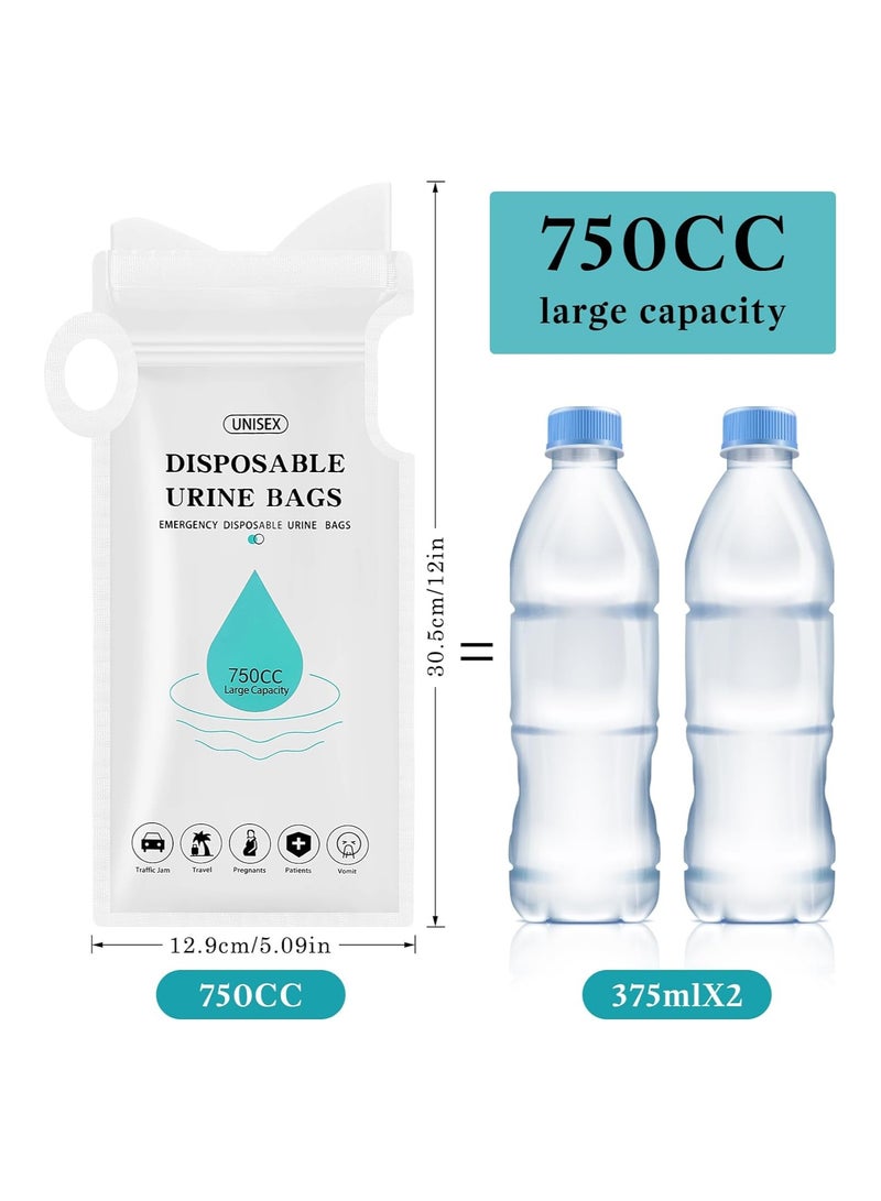 Excefore Disposable Urinal Bag, Emergency Disposable Urinal Bags, 750CC 10Pack Portable Camping Pee Bag, Vomit Bag, Unisex Urine Bag for Traffic Jams, Camping, Hiking, Pregnant, Patient, Kids - Image 5