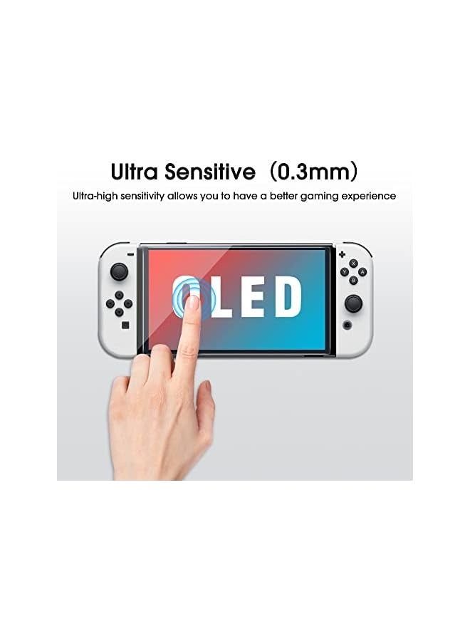بروماس واقي شاشة زجاجي OneTouch مصمم لجهاز Nintendo Switch OLED موديل 2021 - مع مجموعة المحاذاة التلقائية، خالي من الفقاعات [عبوتان] - Image 3