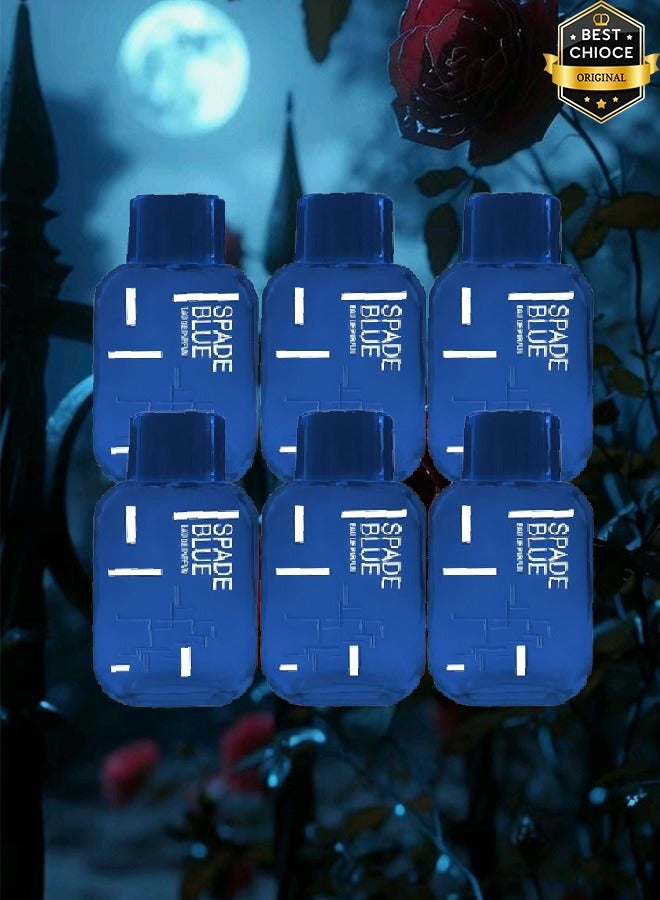 Rosella 6 Pieces Spade Blue Perfume For Unisex 100ml EDP - Image 1
