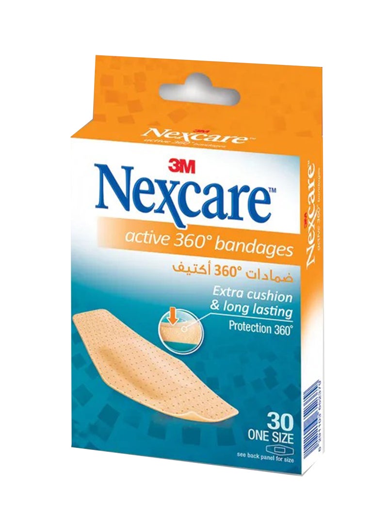 3M Nexcare 572-30Dp Active Bandages 30'S