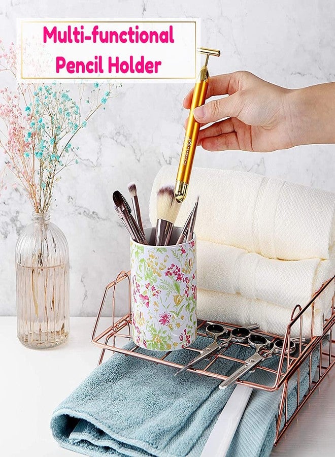 VIBRANZ LAB Cute Pen and Makeup Brush Holder - Desk Organizer with Pen Cup - Image 3