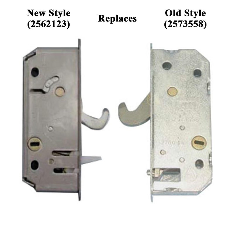 N8LokNLok Gliding Patio Door Mortise Lock & Keeper Kit Compatible with Andersen 2-Panel OEM Part #2562123, Replaces #2573558, #2573562, #2565507 & #2565509, 2-9/16" Hole Centers, Non-Handed - Image 3