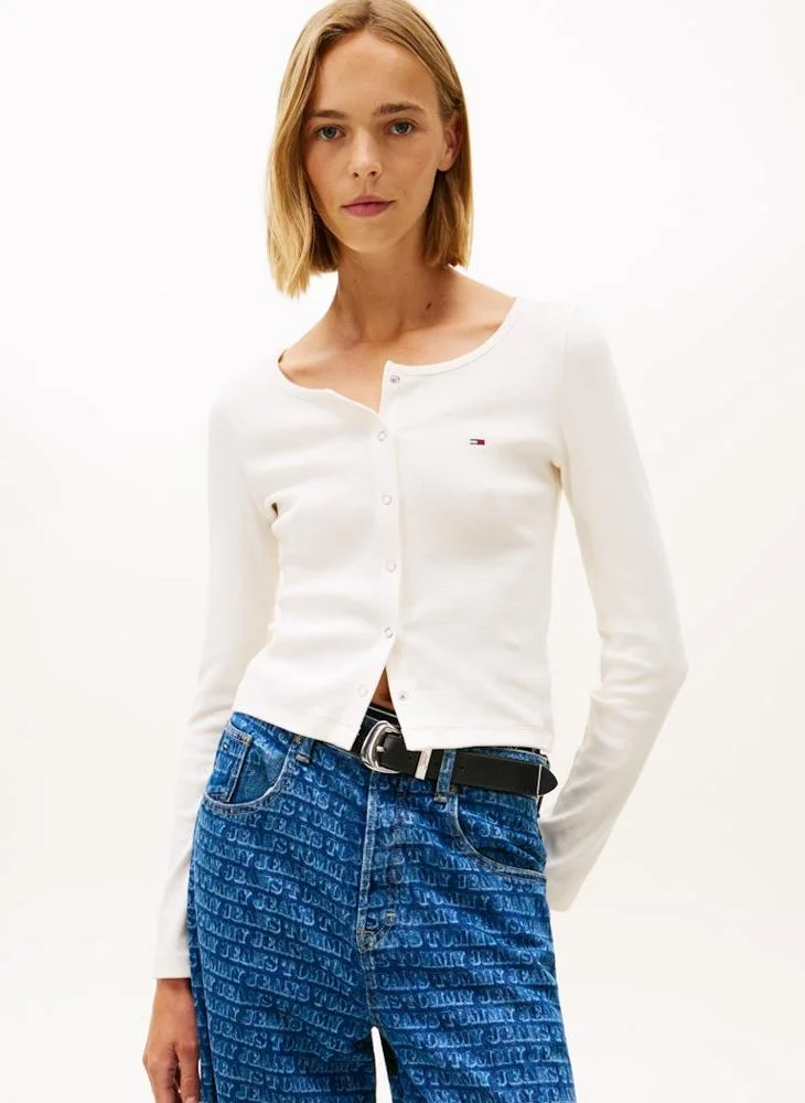 Logo Button Up T-Shirt