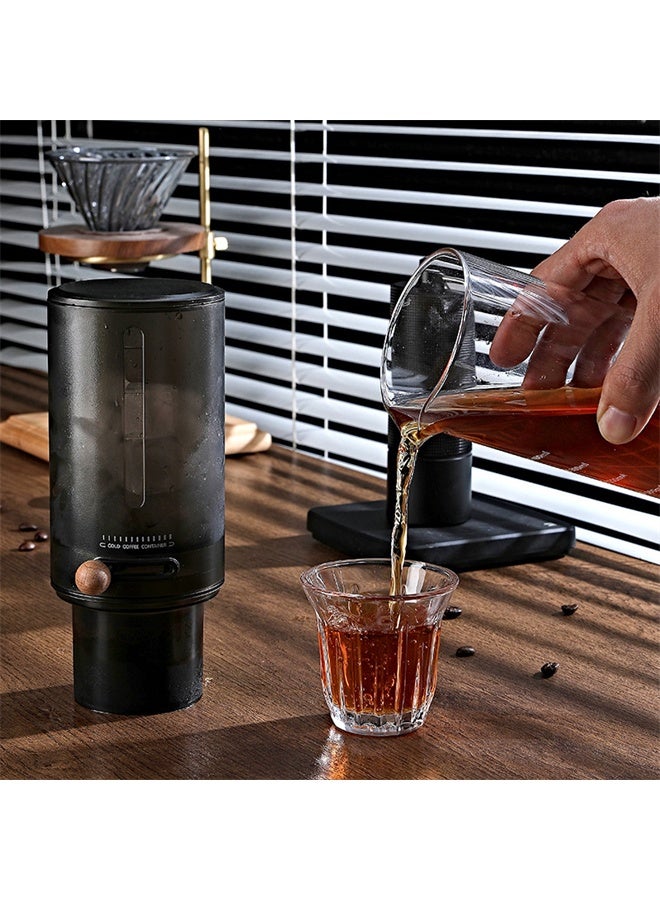 Ice Drip Coffee Maker, 450 ml Portable Cold Brew Coffee Smooth Dripper, Slow Cold Drip Iced Coffee Concentrate Brewer with Adjustable Water Flow - Image 5