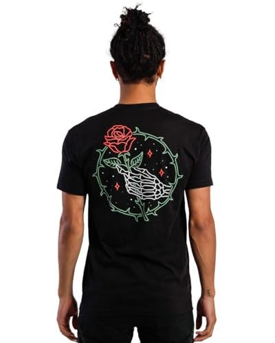 INTO THE AM Thorn Grip Men's Tee - Nature Themed Graphic T-Shirts (Black, X-Large) - Image 2