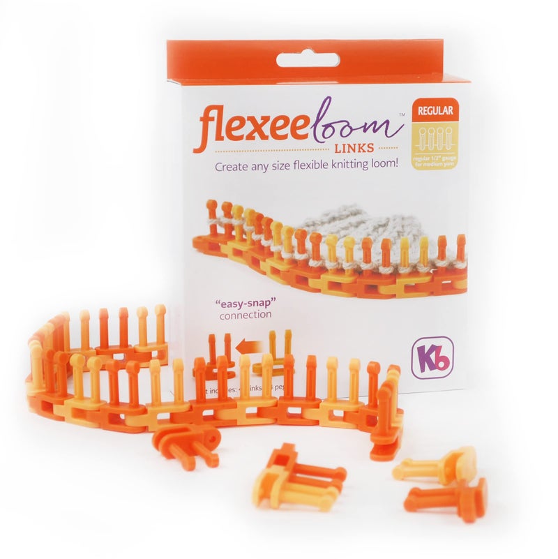 Authentic Knitting Board Flexee Loom Links Regular, Regular Gauge, for Medium Weight Yarn, 42 Links, 84 pegs - Image 3