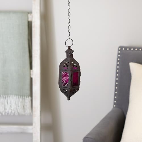 Zingz & Thingz Zings & Thingz 57070470 Cutout Moroccan Hanging Lantern, Black - Image 4