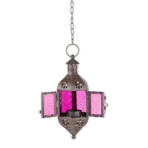 Zingz & Thingz Zings & Thingz 57070470 Cutout Moroccan Hanging Lantern, Black - Image 2