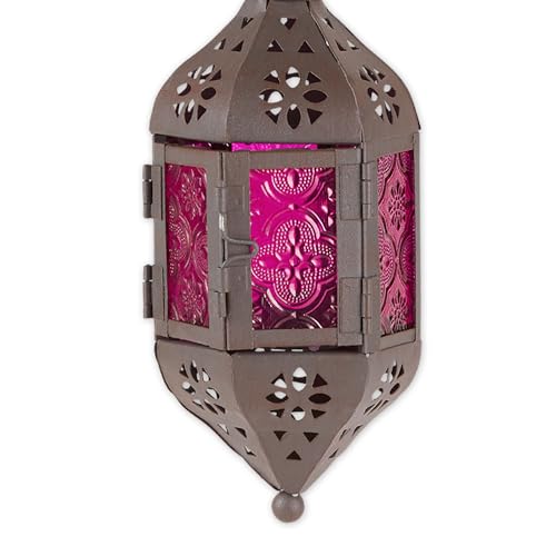 Zingz & Thingz Zings & Thingz 57070470 Cutout Moroccan Hanging Lantern, Black - Image 3
