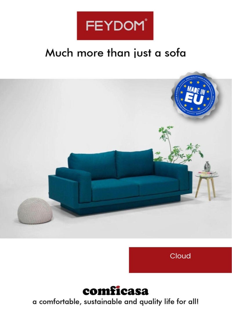 كومفيكاسا فيدوم كلاود فيلاري باللون الرمادي الداكن: أريكة سرير نموذجي بمقعدين - Image 3