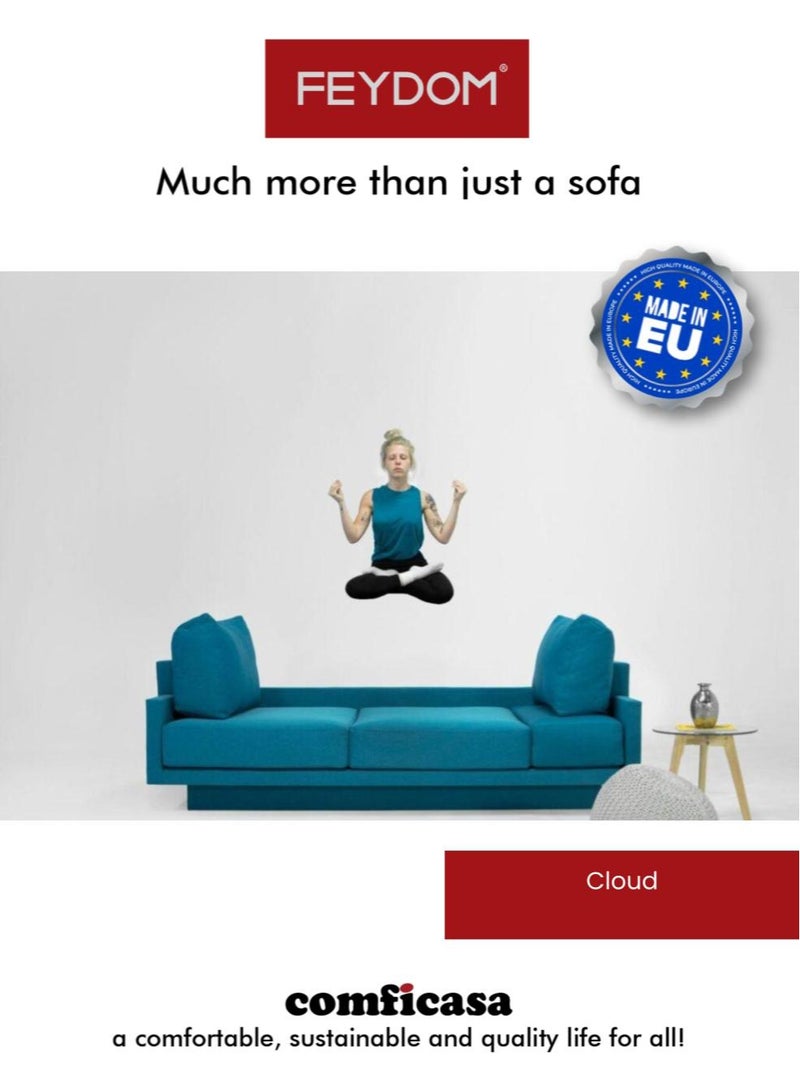 كومفيكاسا فيدوم كلاود فيلاري باللون الرمادي الداكن: أريكة سرير نموذجي بمقعدين - Image 5