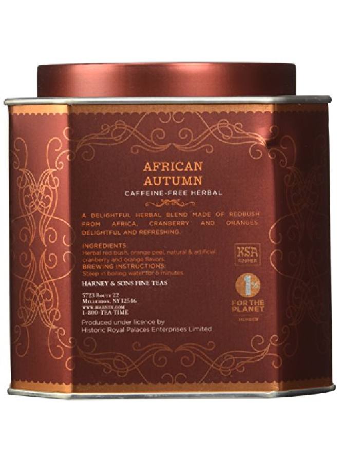 HARNEY & SONS African Autumn Herbal Tea (Caffeine Free) 30 Sachets Of Rooibos Tea With Hibiscus Cranberry And Orange - Image 3