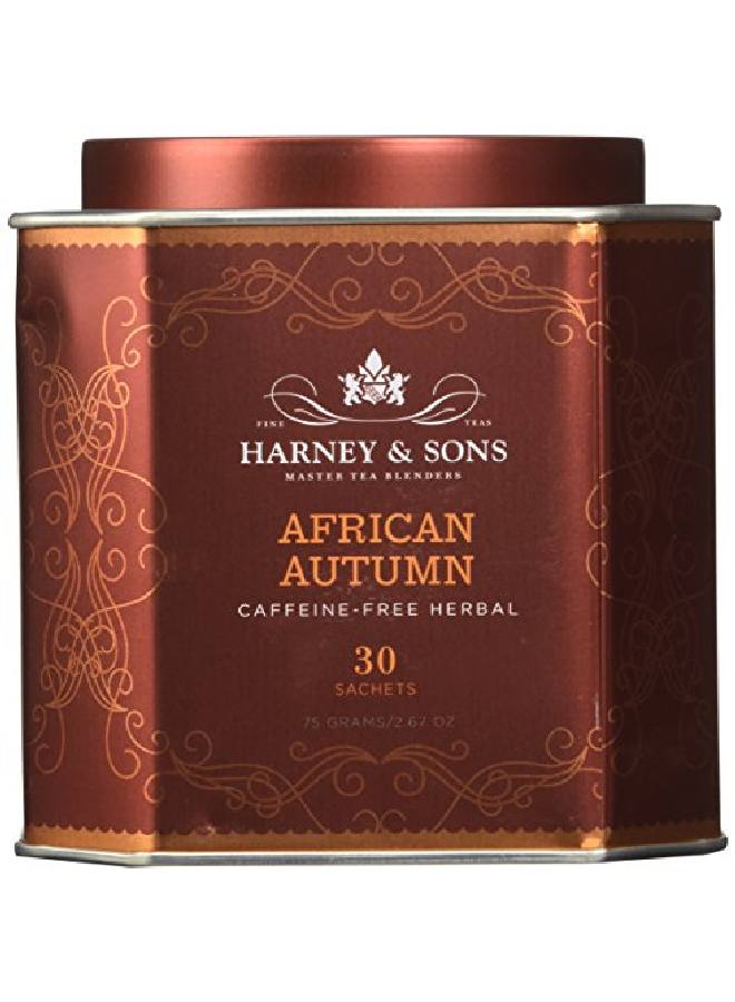 HARNEY & SONS African Autumn Herbal Tea (Caffeine Free) 30 Sachets Of Rooibos Tea With Hibiscus Cranberry And Orange - Image 4