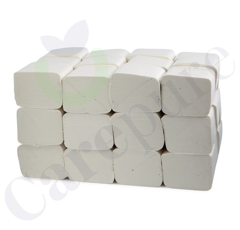 Carepure HBT Pop Up Table Top Soft Virgin Tissue Paper Box Holder Refill Tissue Box Refill | 2 PLY | 4x8 cm | 3500 Pisces Tissue | 28 Tissue Packet Refill - (Popup Tissue Refill) - Image 5
