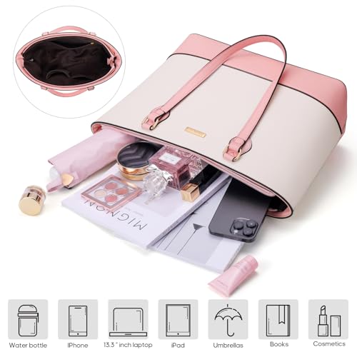 Bagsure 4 قطع حقائب يد نسائية عصرية، محافظ، حقائب كتف، حقيبة توت عادية، حقائب كروس بودي، مجموعة حقائب هدية للسيدات والفتيات، مجموعة حقائب ساتشل للنساء - Image 3