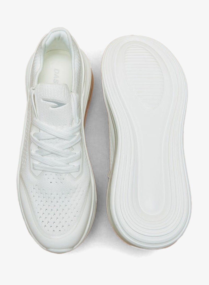 Dash Monotone Walking Shoes with Lace-Up Closure - Image 4