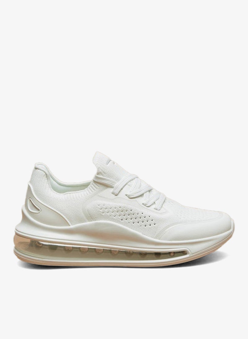 Dash Monotone Walking Shoes with Lace-Up Closure - Image 3