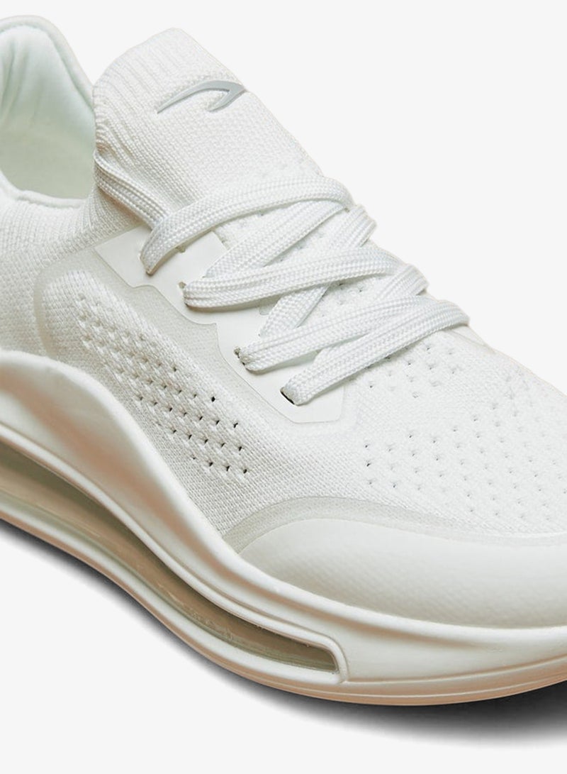 Dash Monotone Walking Shoes with Lace-Up Closure - Image 5