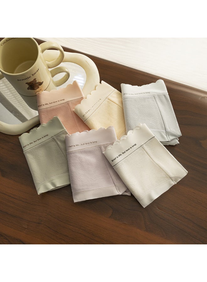 [independent Outfit] Pure Wind Seamless Mulberry Silk Girls' Underwear ~ 10a Antibacterial Lengthened Crotch Ladies Underwear