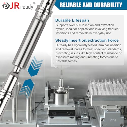 JRready Deutsch Connector Pins and Sockets Solid Contacts Size 16 - ST6364 20Pair Male Pins 0460-202-16141/ Female Pins 0462-201-16141, DT Connector Terminals Wire Size 16-20AWG - Image 3