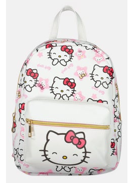 Kids Girl Graphic Print Backpack 25 H x 20 L x 8 W cm, White