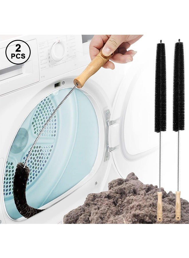 2 Pack Dryer Vent Cleaner Kit Clothes Dryer Lint Brush Vent Trap Cleaner Home Essentials Long Flexible Vacuum Brush - Image 1