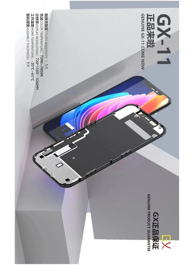 GX High-quality Full replacement inner screen compatible with iPhone 11 120HZ (FHD+) - Brand GX - Image 4