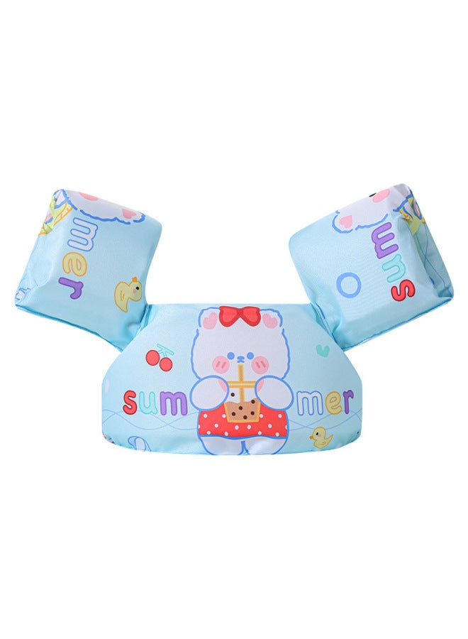 Generic Outdoor Sports/swimming Aid Equipment/swimming Aid Equipment - Floating Hand Paddles - Strap Design Ages Swimming Levels-Color:Blue White Bear  - Image 1